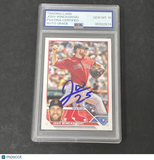 2023 Topps Series 1 #76 Josh Winckowski signed card PSA Auto 10 Red Sox