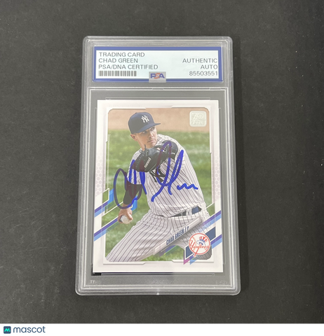 Topps 2021 Update Series #US290 Chad Green signed card PSA