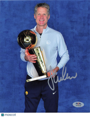 Steve Kerr Signed 8x10 Photo PSA Autographed Golden State Warriors