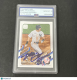 2021 Topps Baseball Series 2 #449 Mike Tauchman signed card PSA Auto 10