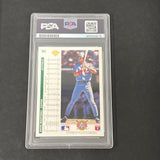 1992 Upper Deck #328 Dave Martinez signed card PSA Auto 10 Expos