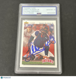 1992 Upper Deck #156 Sandy Alomar Jr. signed card PSA Auto 10 Indians