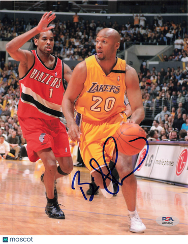 Brian Shaw Signed 8x10 Photo PSA Los Angeles Lakers