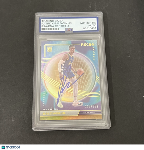2022-23 Panini Recon #205 Patrick Baldwin Jr. Holo Gold 292/299 signed card