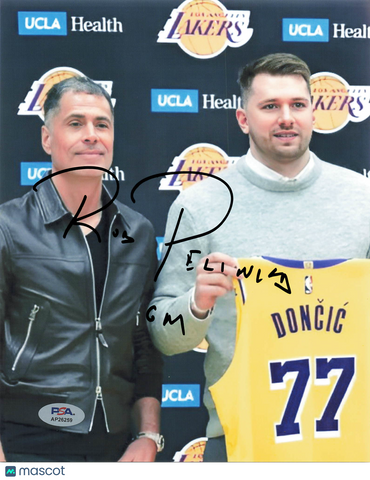 Rob Pelinka signed 8x10 photo PSA/DNA Lakers Autographed