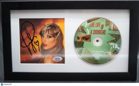 Taylor Swift Signed CD Cover Framed PSA/DNA The Life of a Showgirl