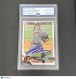 2018 Bowman First #BD-73 Grayson Rodriguez signed card PSA Auto 10 Orioles