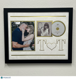 Taylor Swift Signed CD Cover Custom Framed PSA Tortured Poets Department TTPD