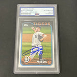 2024 Topps #605 Kenta Maeda signed card PSA Detroit Tigers