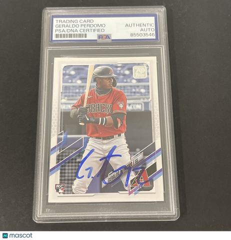 2021 Topps Update Series #US268 Geraldo Perdomo signed card