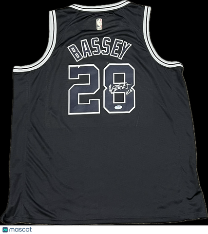 Charles Bassey Signed Jersey PSA San Antonio Spurs Autographed