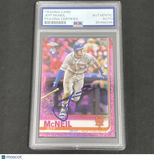 2019 Topps Chrome #152 Jeff Mcneil Pink Refractor signed card PSA