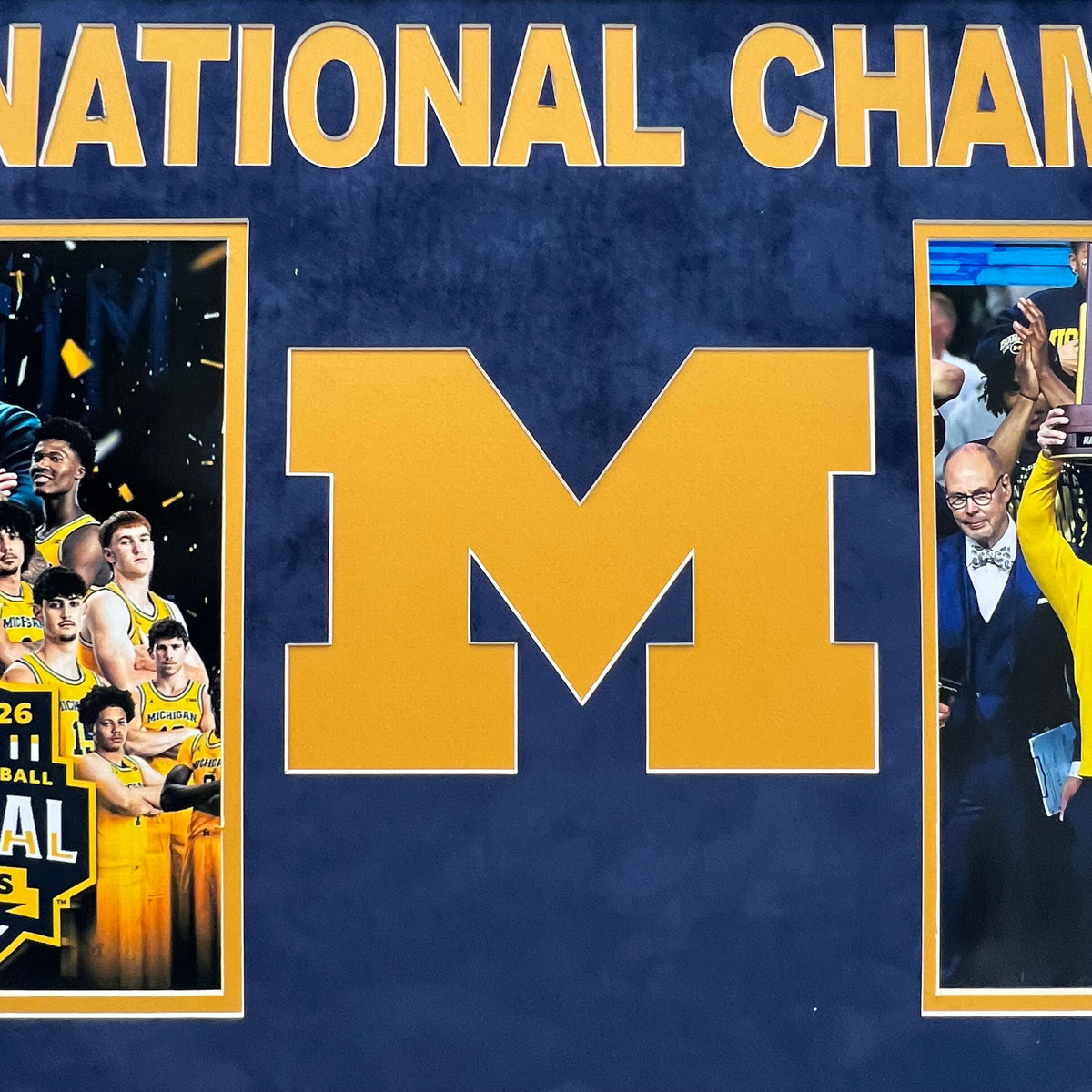 2026 Michigan Wolverines NCAA National Champions Custom Framed