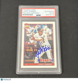 1991 Topps #210 Lance Parrish 40 Years Of Baseball signed card PSA
