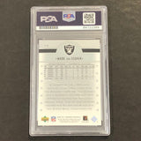 2005 NFL Legends Football #14 Mark Van Eeghen Signed Card PSA Slabbed Raiders