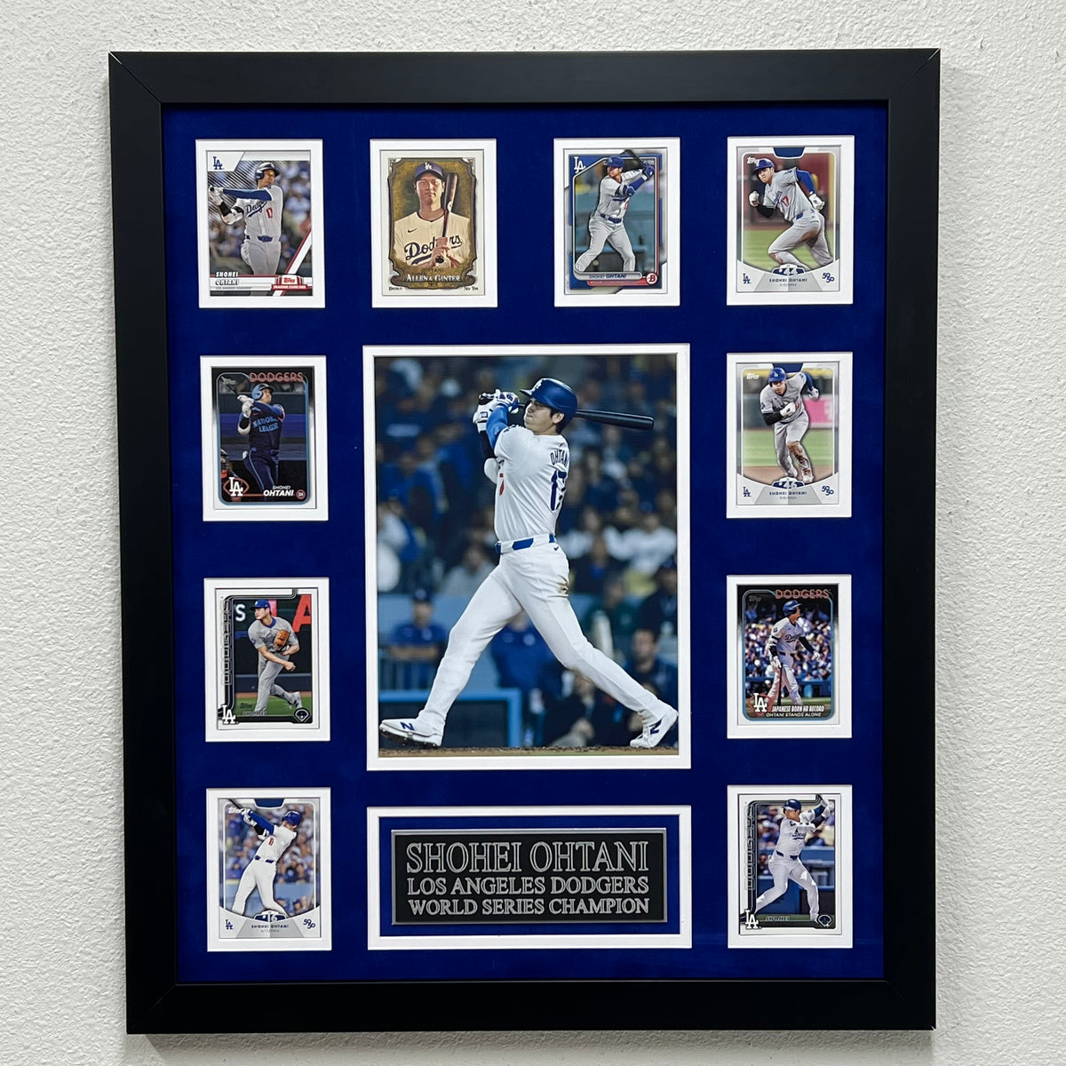 Shohei Ohtani 記念フレーム 付き Shohei Ohtani 10-Card Custom Display Frame Los Angeles Dodgers