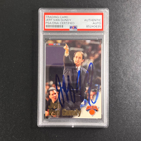 NBA Hoops #266 Jeff Van Gundy signed card PSA/DNA slabbed Autographed ESPN