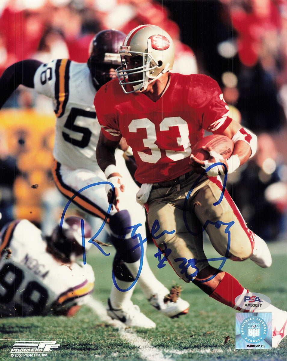 Roger Craig Autographed and Framed Red 49ers Jersey