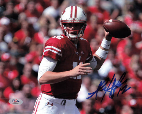 Alex Hornibrook signed 8x10 photo PSA/DNA Wisconsin Autographed