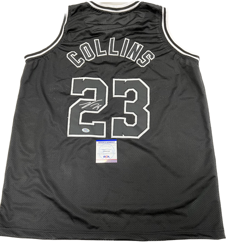 Zach Collins signed jersey PSA/DNA San Antonio Spurs Autographed