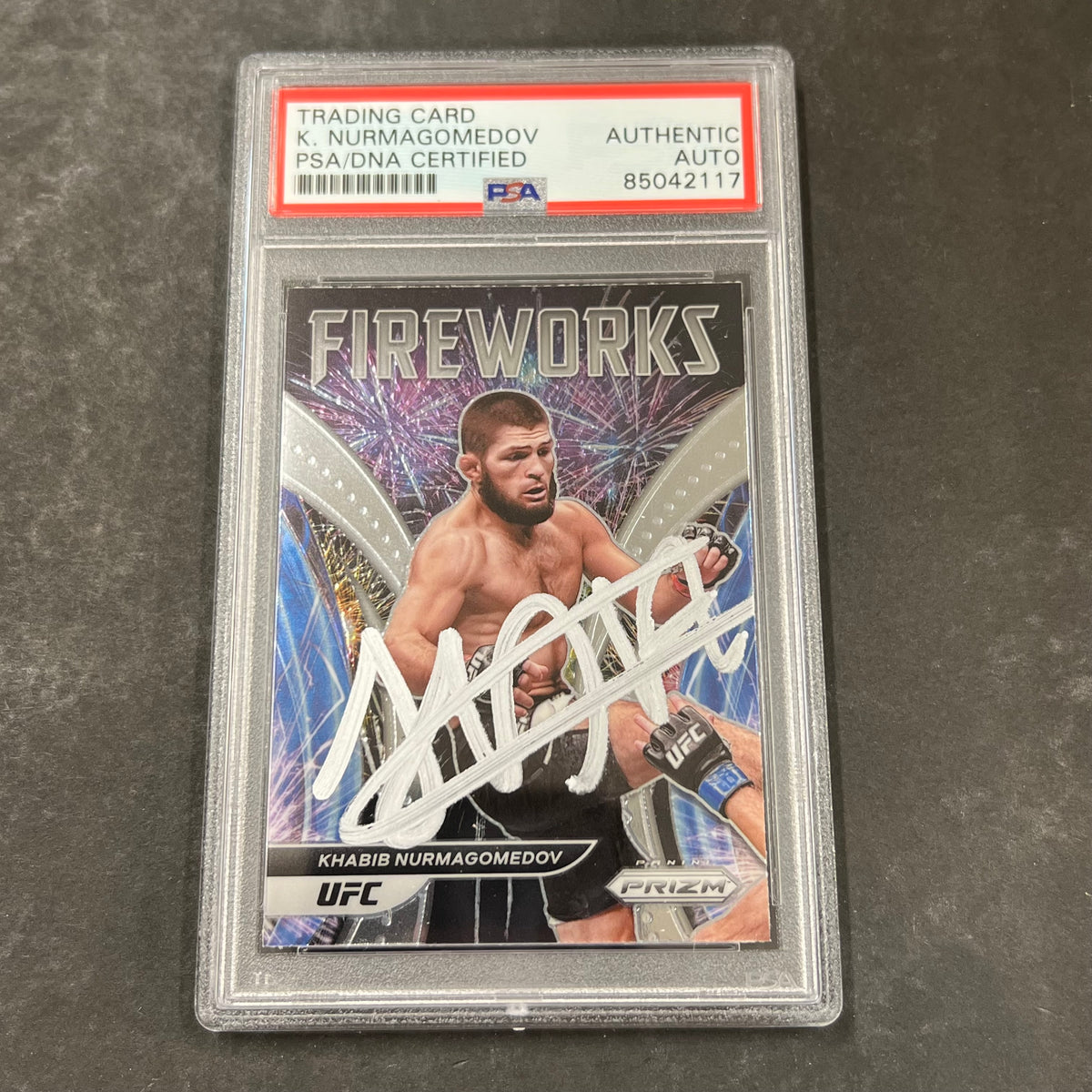 2022 UFC panini prizm newest concurse zebra Abubakar Nurmagomedov