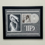 Taylor Swift Signed CD Cover Framed PSA/DNA The Tortured Poets Department TTPD
