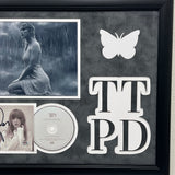 Taylor Swift Signed CD Cover Framed PSA/DNA The Tortured Poets Department TTPD