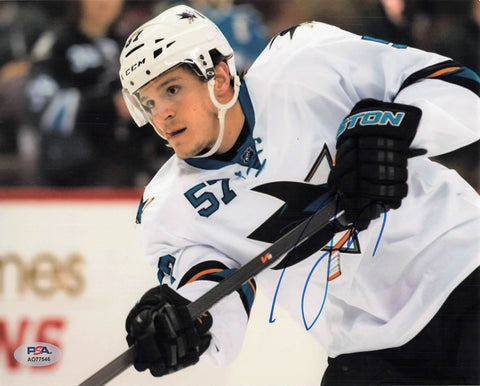 Tommy Wingels signed 8x10 photo PSA/DNA San Jose Sharks Autographed