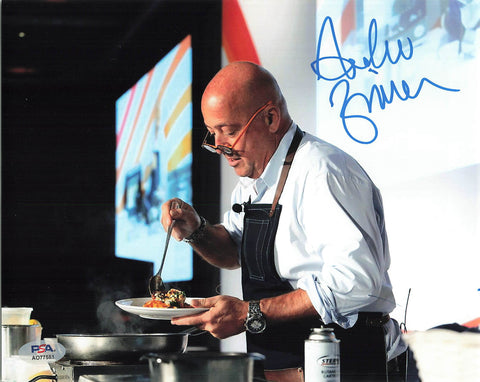 ANDREW ZIMMERN signed 8x10 photo PSA/DNA Autographed Celebrity Chef