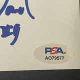 Tariq Abdul-Wahad signed Index Card PSA Autographed Kings Basketball