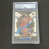2022-2023 Panini Select #76 Ousmane Dieng Signed Card PSA AUTO RC Slabbed Thunder