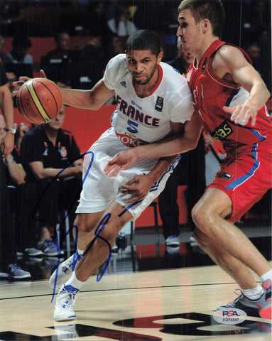 Nicolas Batum signed 8x10 photo PSA/DNA France Autographed