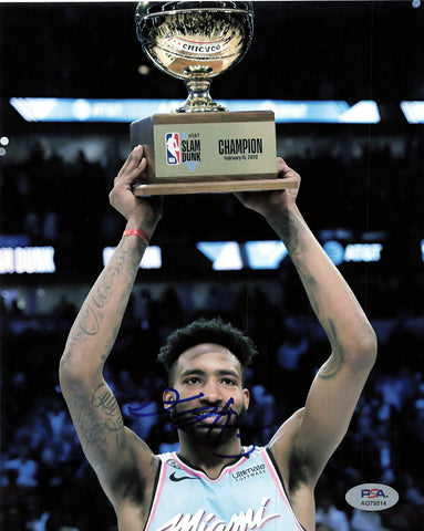 Derrick Jones Jr. signed 8x10 photo PSA/DNA Miami Heat Autographed Slam Dunk Champ