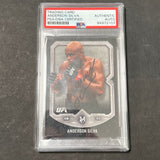 2017 Topps #10 Anderson Silva Signed Card AUTO PSA Slabbed UFC