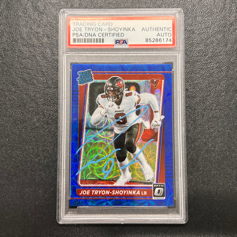2021 Panini Donruss Optic #255 Joe Tryon-Shoyinka Signed Card AUTO PSA Slabbed Bucs RC