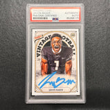 2023 Gametime Vintage Football #GTJB Javon Baker Signed Card AUTO PSA Slabbed Patriots UCF RC