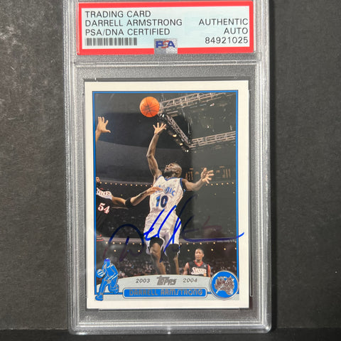 2003-04 Topps #117 Darrell Armstrong Signed Card AUTO PSA Slabbed Magic