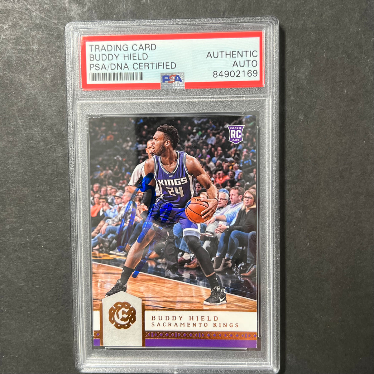 2016-17 Panini Excalibur #110 Buddy Hield Signed Card AUTO PSA 