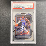 2022-23 Panini Prizm #55 Luguentz Dort Signed Card AUTO PSA Slabbed Thunder