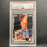 2022 Upper Deck AEW #49 Anthony Bowens Signed Card AUTO PSA Slabbed WWE