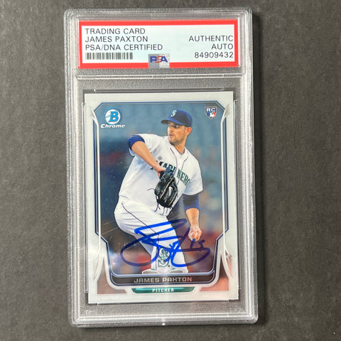2013 Topps Chrome #25 James Paxton Signed Card PSA/DNA Auto Mariners