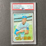 1967 Topps #333 Fergie Jenkins Signed Card AUTO PSA Slabbed Cubs
