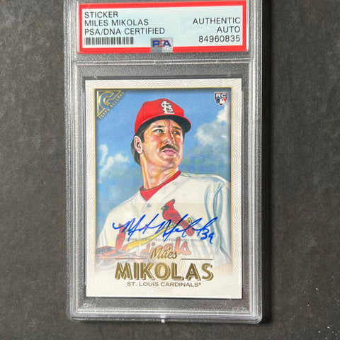 2018 Topps Gallery #40 Miles Mikolas Signed Card AUTO PSA Slabbed Cardinals