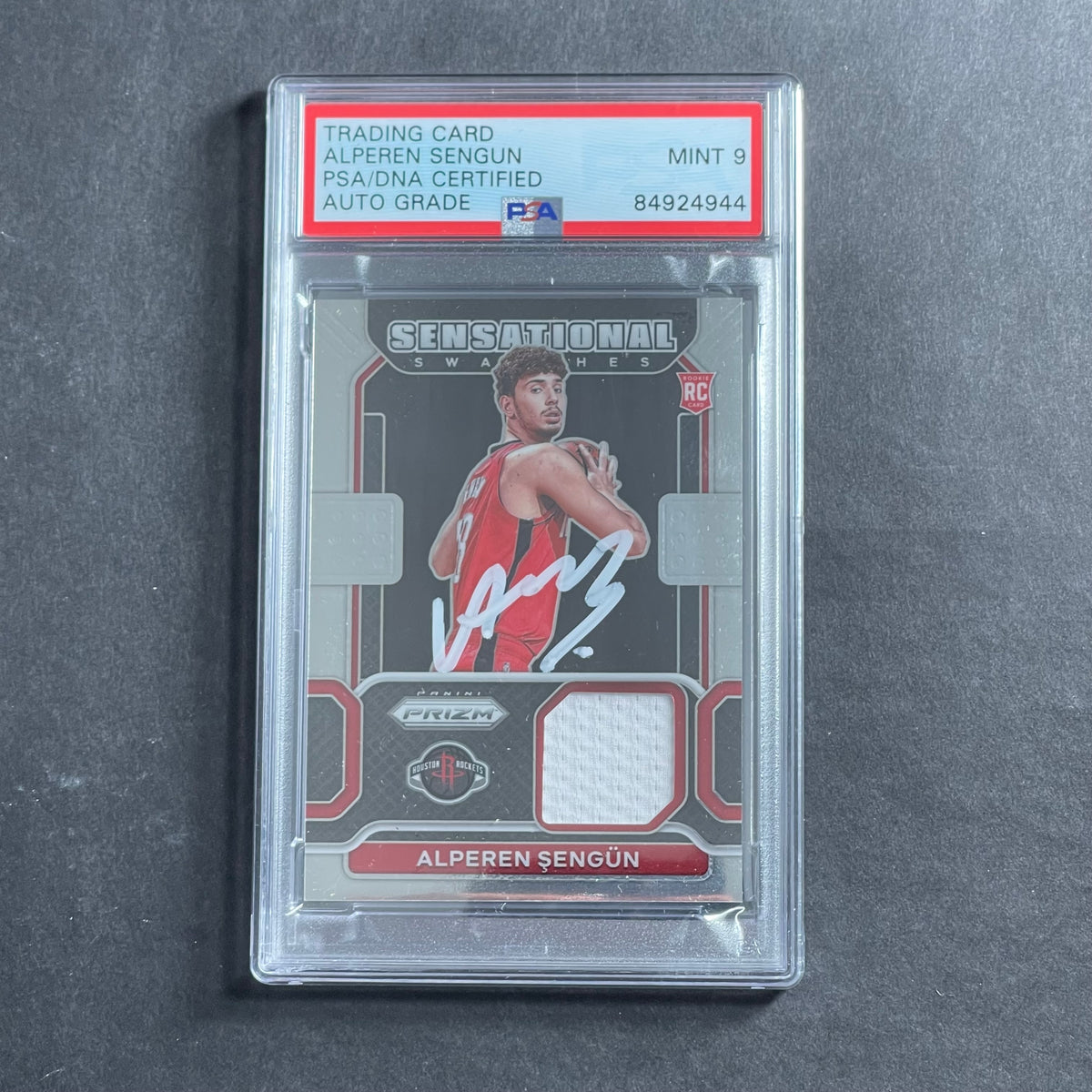 2021 Prizm Sensational Swatches #SW-ASE Alperen Sengun Auto 9 PSA