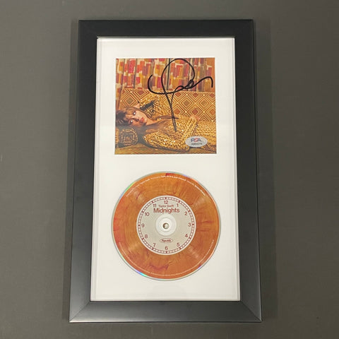 Taylor Swift Signed CD Cover Framed PSA/DNA Midnights Autographed