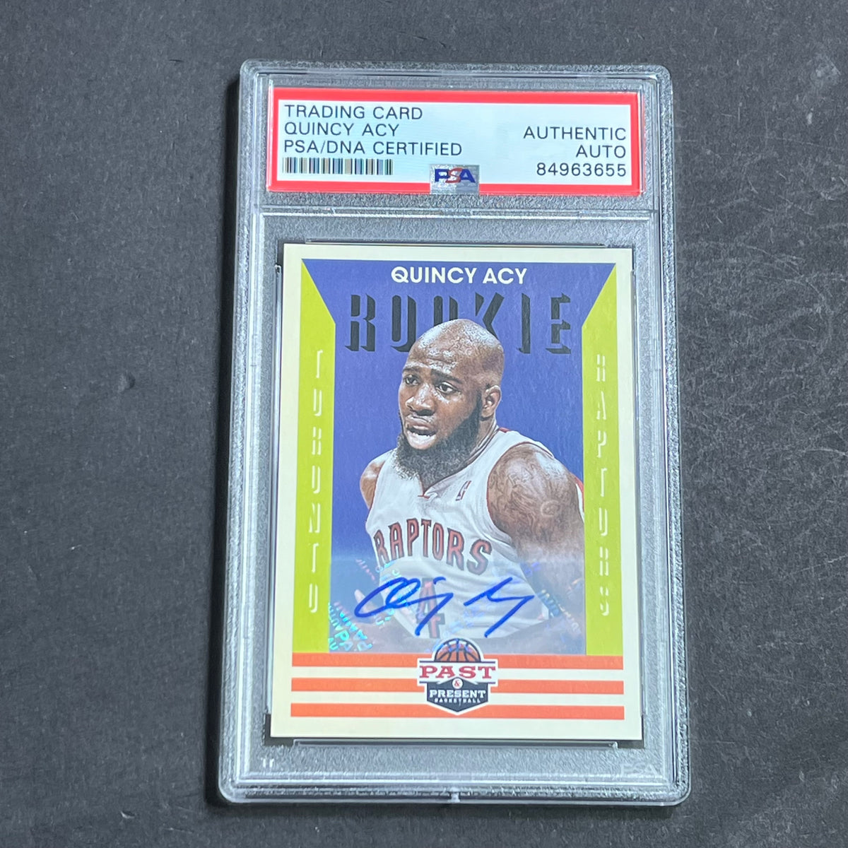 2012-13 NBA Past Present #200 Quincy Acy Signed Card AUTO