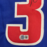 Rasheed Wallace signed Jersey Beckett Detroit Pistons Autographed