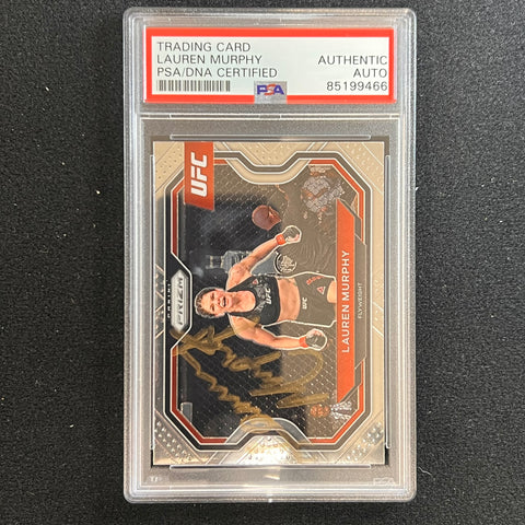 2021 Panini Prizm #191 Lauren Murphy Signed Card AUTO PSA Slabbed UFC Flyweight