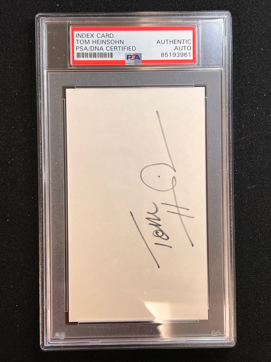 Tom Heinsohn Signed Cut AUTO PSA/DNA Slabbed Celtics – Golden
