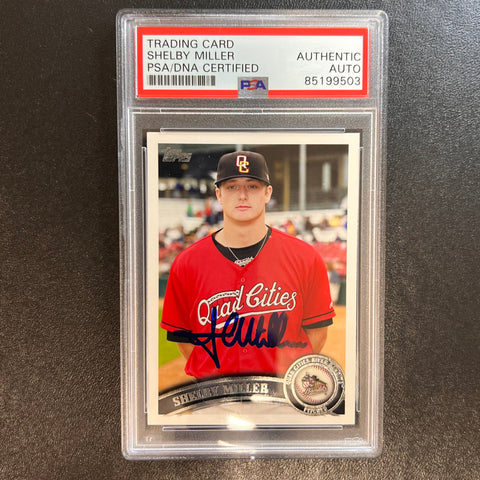 2011 Topps #301 Shelby Miller Signed Card PSA Slabbed AUTO River Bandits